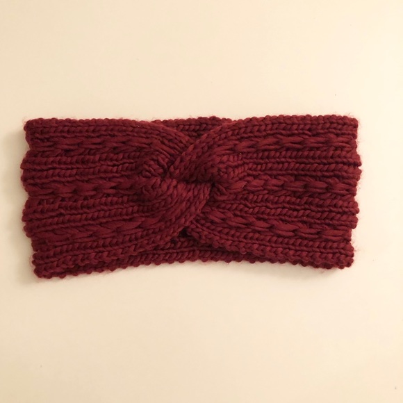 NWOT Red Knitted Headband - Picture 1 of 3